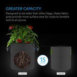 AC Infinity Heavy Duty Fabric Pots 15 Gallon 5-Pack