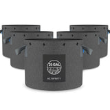 AC Infinity Heavy Duty Fabric Pots 25 Gallon 5-Pack