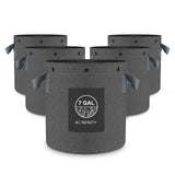 AC Infinity Heavy Duty Fabric Pots 7 Gallon 5-Pack