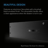 AC Infinity Heavy-Duty Rack Drawer w/ Aluminum Faceplate, 2U