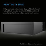 AC Infinity Heavy-Duty Rack Drawer w/ Aluminum Faceplate 2U