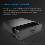 AC Infinity Heavy-Duty Rack Drawer w/ Aluminum Faceplate 3U