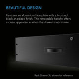 AC Infinity Heavy-Duty Rack Drawer w/ Aluminum Faceplate 4U