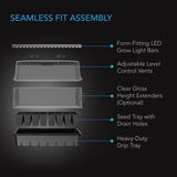 AC Infinity Humidity Dome Germination Kit w/ LED Grow Light Bars 5x8