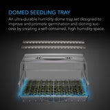 AC Infinity Humidity Dome Germination Kit w/ LED Grow Light Bars 6x12