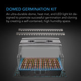 AC Infinity Humidity Dome Germination Kit w/ Seedling Mat & LED Light