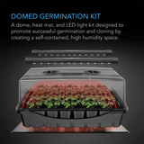 AC Infinity Humidity Dome, Germination Kit with Seedling Mat and LED Grow Light Bars, 5x8 Cell Tray