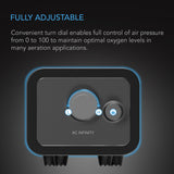 AC Infinity Hydroponics Air Pump Two-Outlet Pumping Kit 45 GPH (2.8