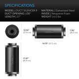 AC Infinity Inline Duct Fan Silencer 8-Inch