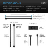 AC Infinity IONBEAM U2 Targeted Spectrum UV LED Grow Light Bars 2-Bar
