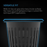 AC Infinity Mesh Net Cups Slotted Pots w/ Wide Lips 4-Inch 25-Pack
