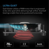 AC Infinity MULTIFAN S2 Quiet USB Cooling Blower 120mm