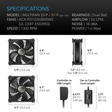 AC Infinity MULTIFAN S3-P Quiet AC-Powered Cooling Fan 120mm