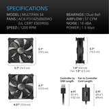 AC Infinity MULTIFAN S4 Quiet USB Cooling Fan 140mm