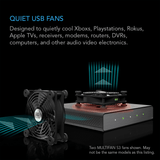 AC Infinity MULTIFAN S5, Quiet USB Cooling Fan, Dual 80mm