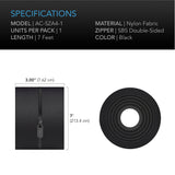 AC Infinity Peel & Stick Zipper 7 ft. x 3 in. Double Sided 1-Pack