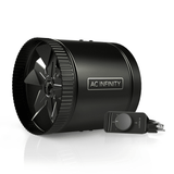 AC Infinity RAXIAL S8, Inline Booster Duct Fan with Speed Controller, 8-Inch
