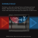 AC Infinity RAXIAL S8, Inline Booster Duct Fan with Speed Controller, 8-Inch