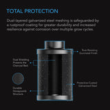 AC Infinity Refillable Carbon Filter Kit w/ Charcoal Refill 6-Inch