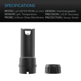 AC Infinity Replacement Probe for pH Meter PRO Kit