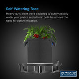 AC Infinity Self-Watering Fabric Pot Base 4-Pack