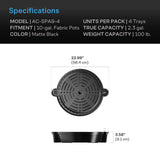 AC Infinity Self-Watering Fabric Pot Base XL 4-Pack
