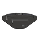AC Infinity Smell Proof Belt Bag Black w/ 900D Nylon Fabric & Carbon
