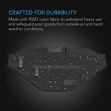 AC Infinity Smell Proof Belt Bag Black w/ 900D Nylon Fabric & Carbon
