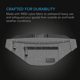 AC Infinity Smell Proof Belt Bag, Gray, with 900D Nylon Fabric and Carbon Filter Lining