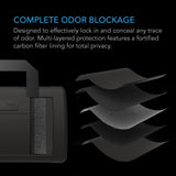 AC Infinity Smell Proof Handbag Black w/ 900D Nylon Fabric & Carbon