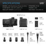 AC Infinity UIS Amphibious Pump 24W 10-Speed Precision DC Motor 6-Feet