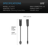 AC Infinity UIS Lighting Adapter Type-D for LED Grow Lights w/ Dimmer