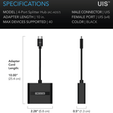 AC Infinity UIS Splitter Hub 4-Port, Adapter Dongle for Shared Programming