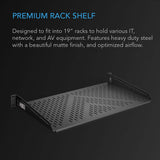 AC Infinity Vented Cantilever 1U Rack Shelf 10"