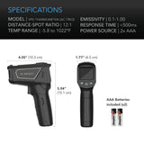 AC Infinity VPD Thermometer Handheld Environmental Monitor Captures