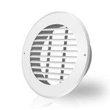 AC Infinity Wall Mount Duct Grille Vent White Steel 8-Inch