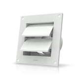 AC Infinity Wall Mount Duct Shutter 4-Inch White Steel