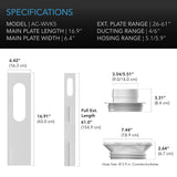 AC Infinity Window Duct Kit Adjustable Vent Port for Inline Fans