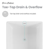 Swiss Madison Voltaire 47" Square Freestanding Bathtub