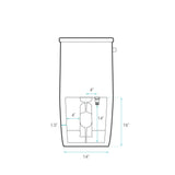 Swiss Madison St. Tropez One-Piece Elongated Toilet Side Flush 1.28 gpf (6 - Pack)
