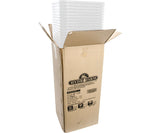 Active Aqua 12" x 12" Square White Pot 12" Tall case of 24