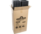 Active Aqua 6" x 6" Square Black Pot 8" Tall case of 50
