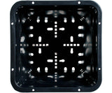 Active Aqua 6" x 6" Square Black Pot 8" Tall case of 50