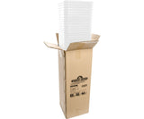Active Aqua 9" x 9" Square White Pot 10" Tall case of 24