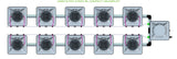 ALIEN Hydroponics AERO 10 Pot 2 Row 15L Compact Header Kit