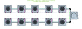 ALIEN Hydroponics AERO 10 Pot 2 Row 15L Compact Header Kit