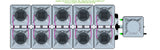 ALIEN Hydroponics AERO 10 Pot 2 Row 15L Remote Header Kit