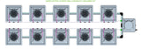 ALIEN Hydroponics AERO 10 Pot 2 Row 30L Compact Header Kit