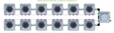 ALIEN Hydroponics AERO 12 Pot 2 Row 15L Compact Header Kit