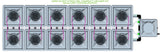 ALIEN Hydroponics AERO 12 Pot 2 Row 30L Compact Header Kit
